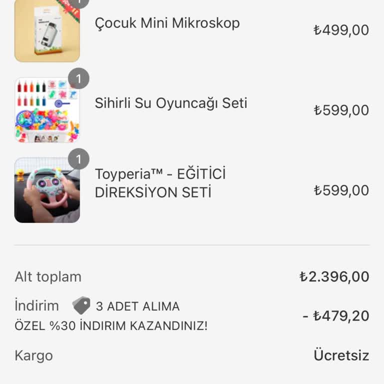 Toyperia Sattığı Ürünü Göndermiyor