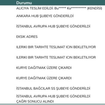 UPS Türkiye İstanbul Bağcılar Şubesi Hk.