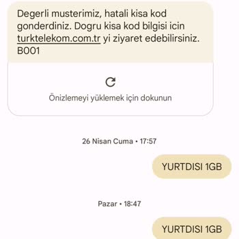 Türk Telekom Yurt Dışı 1 GB Fazladan Paket Tanımlanması