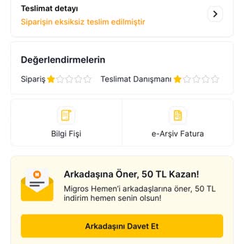 Migros Sanal Market Sanalda Kaldı Mobilden Teslim Edildi Mobilde Kaldı!