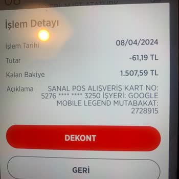 Mobile Legends Mobil Legend Karttan Para Çekme