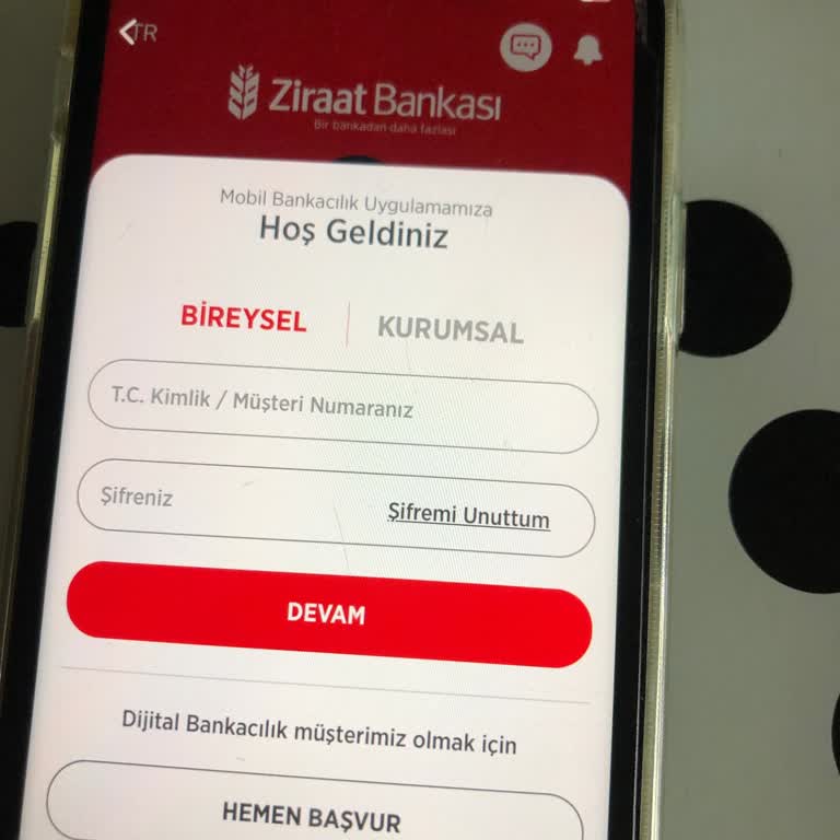 Ziraat Mobil Yüz Tanımlama Çalışmıyor