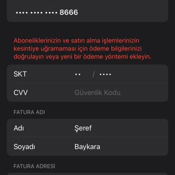 Apple Ödeme Yöntemi Sorunu