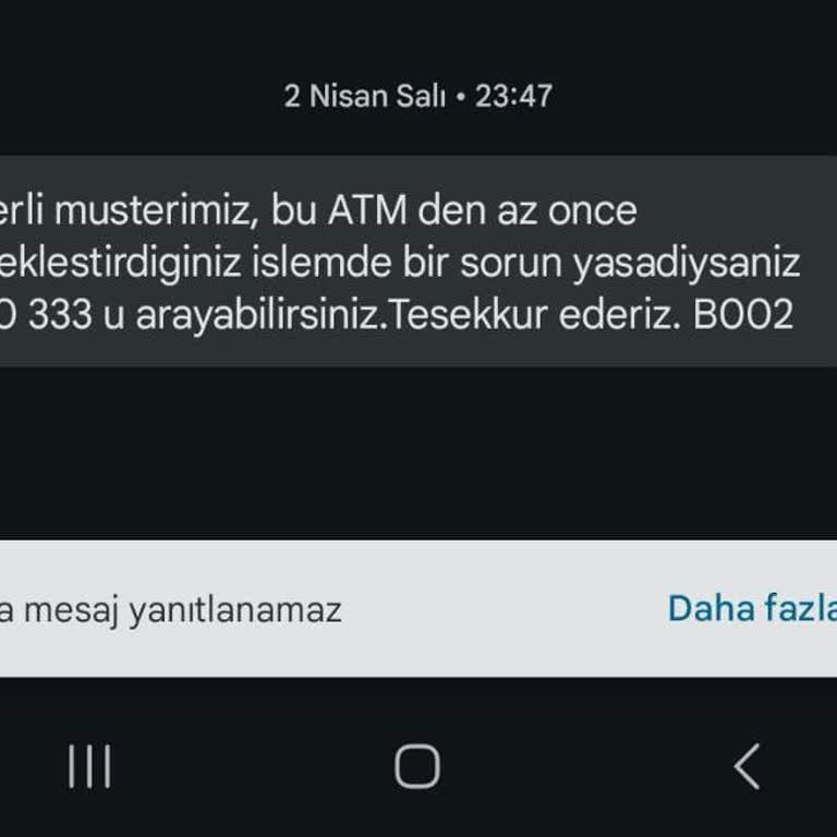 Garanti Bankası ATM Para Yatırma Problemi
