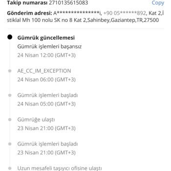 Aliexpress Gümrükte Ürün Sorunu Ve Bilgilendirme Eksikliği