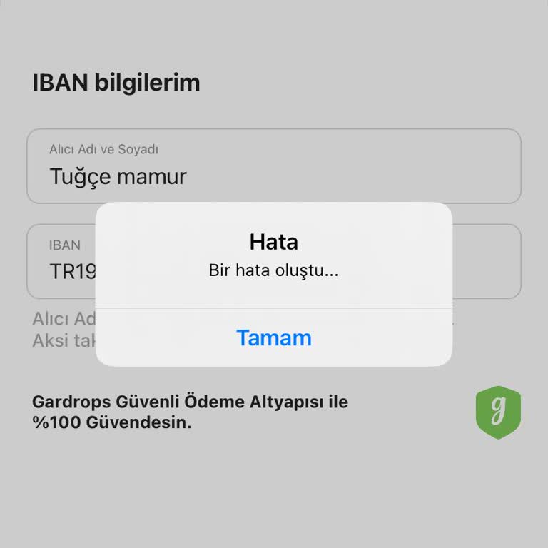 Gardrops İnan Kabul Edilmiyor Para Çekemiyorum Çekmek İstiyorum Olmuyor