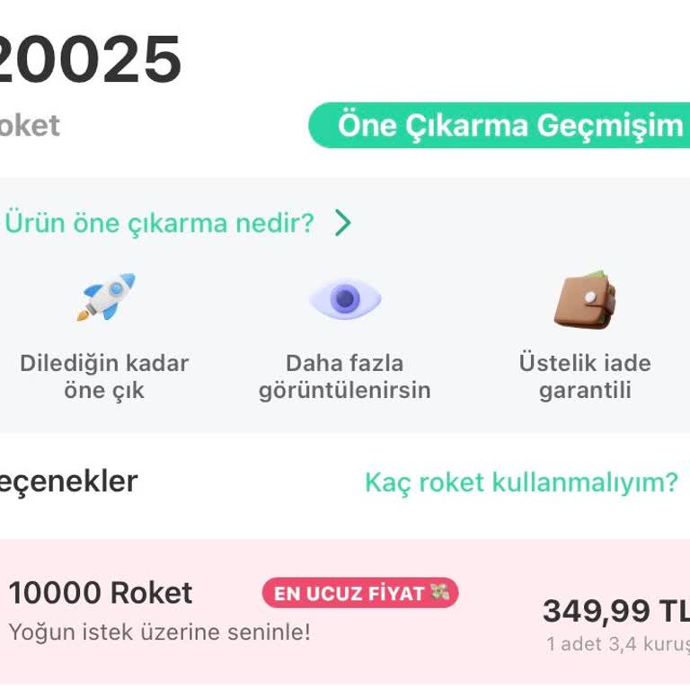 Dolap Roket Satın Alma