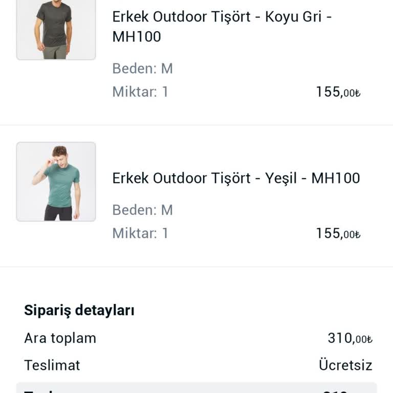 Decathlon T-shirt Kayıp Ortada Yok