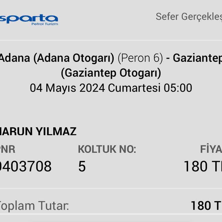 Isparta Petrol Turizm Hizmette Gecikme Kusuru