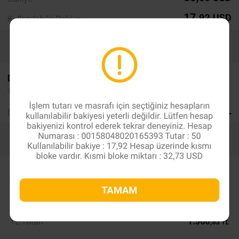 VakıfBank Yatırım Hesabı Bloke