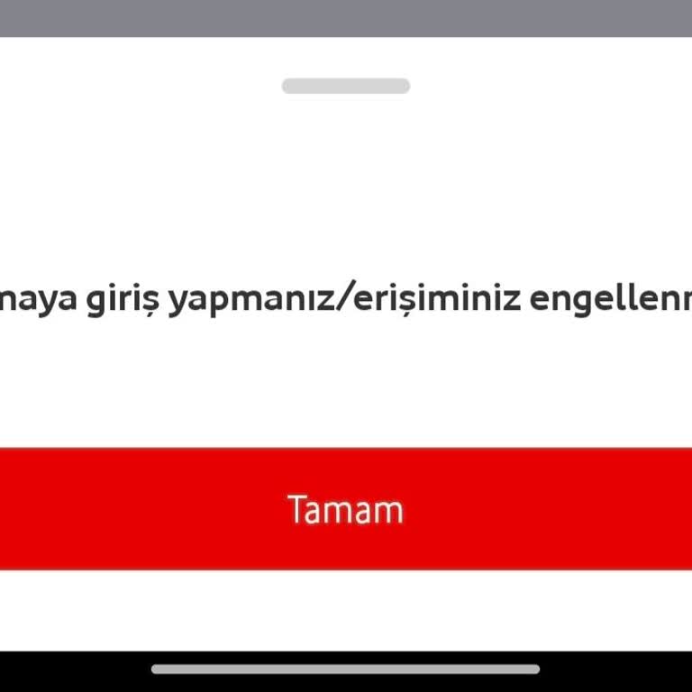 Vodafone Pay Giriş Engeli Koydu