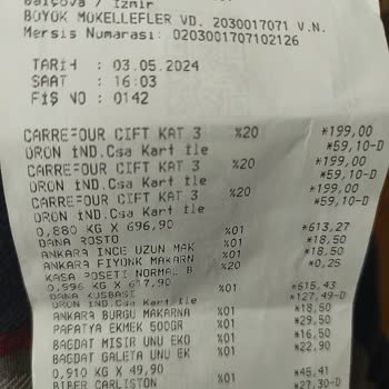 Carrefour Hatalı Etiket İle Fazla Ücret Aldı!