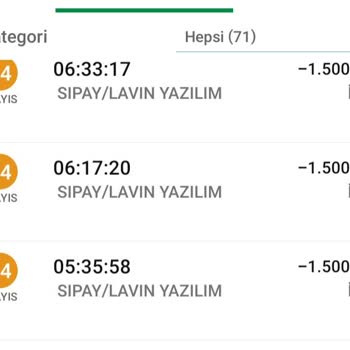 Sipay Sıpay /srf Kredi Kartından Para Çekti