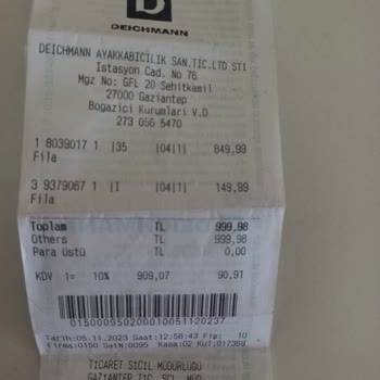 Deichmann Hatalı Ürünü Değiştirmedi