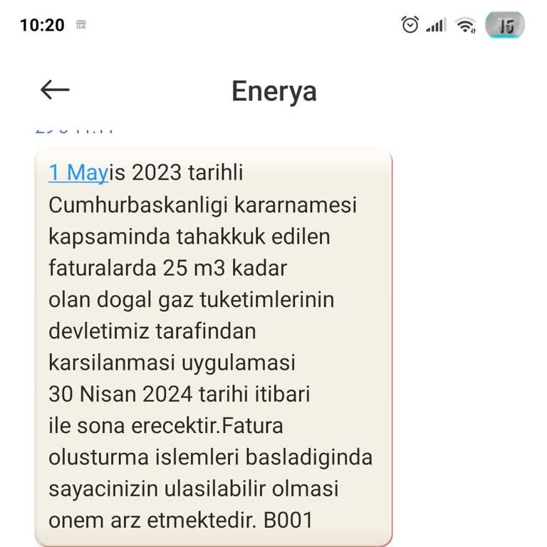 Enerya Denizli Doğalgaz Faturası İptali