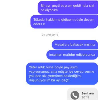 Sefamerve Ödeme Yapmadı Mağdur Edildim
