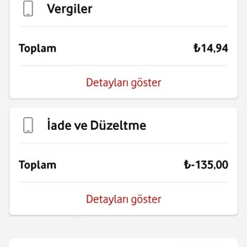 Vodafone Fazla Fatura Fiyatı