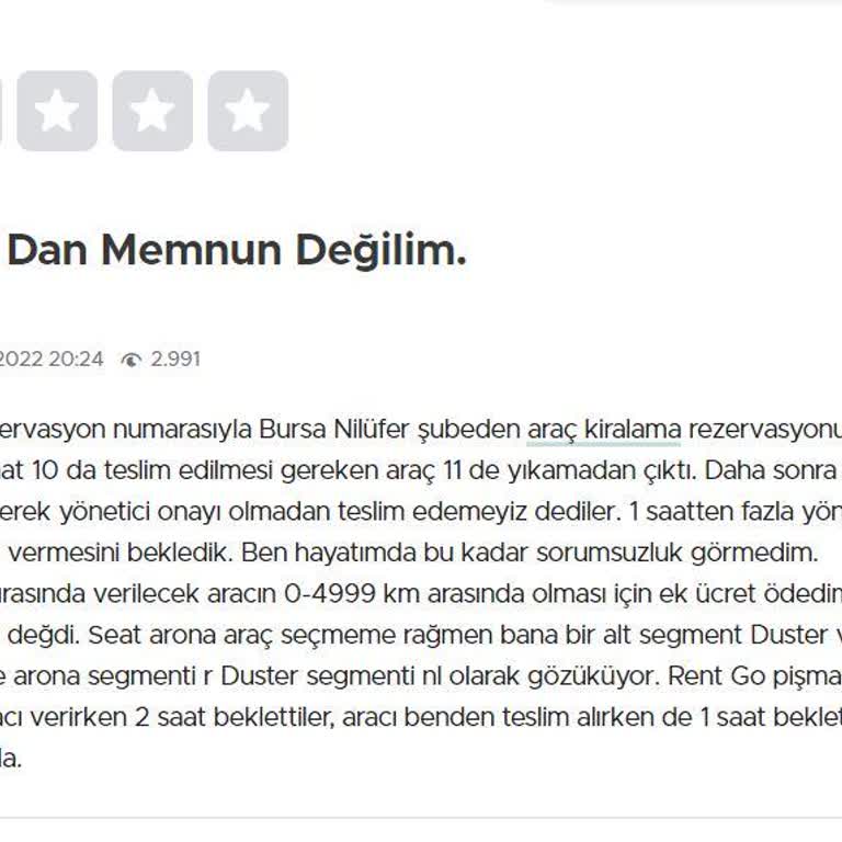 Sözünde Durmayan Günü Kurtaran Rent Go