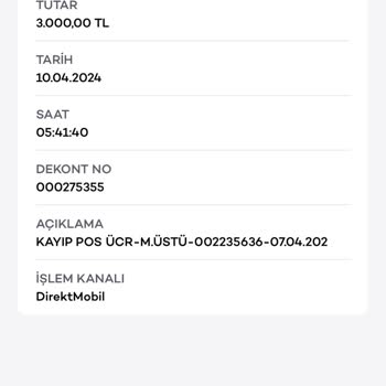 Akbank Haksız POS Ücretleri Ve Kayıp Bedeli Mağduriyeti