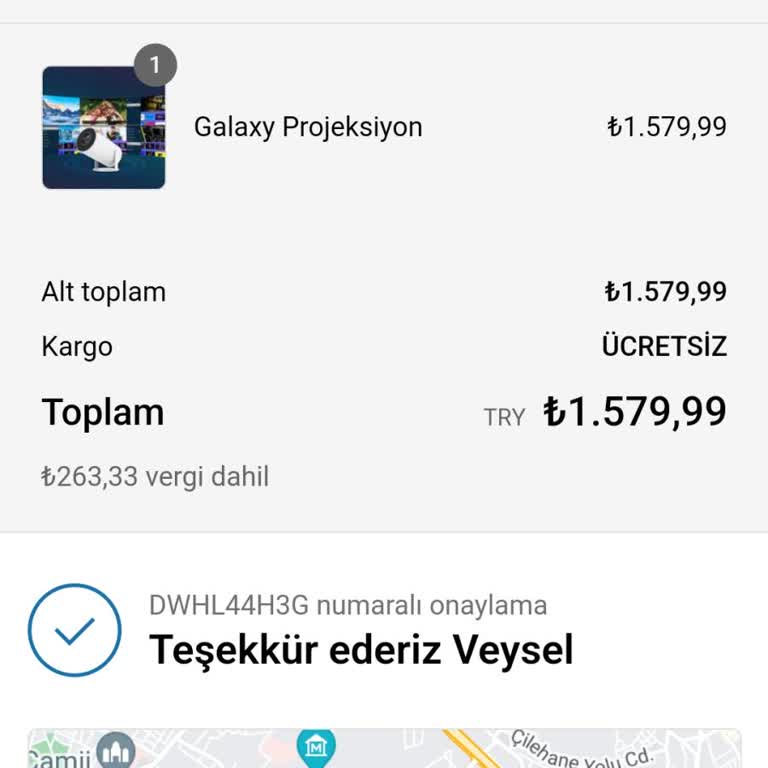 GalaxyBloom Projeksiyon Sipariş Gelmedi