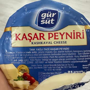 Gürmar AVM Gürsüt Kaşar Peyniri Paketinden Kıl Çıktı