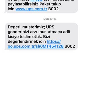 UPS Türkiye Kurye Mesajlarıyla Rahatsızlık Verdi