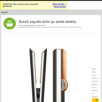 Dyson Ürün Temin Edememe Sorunu