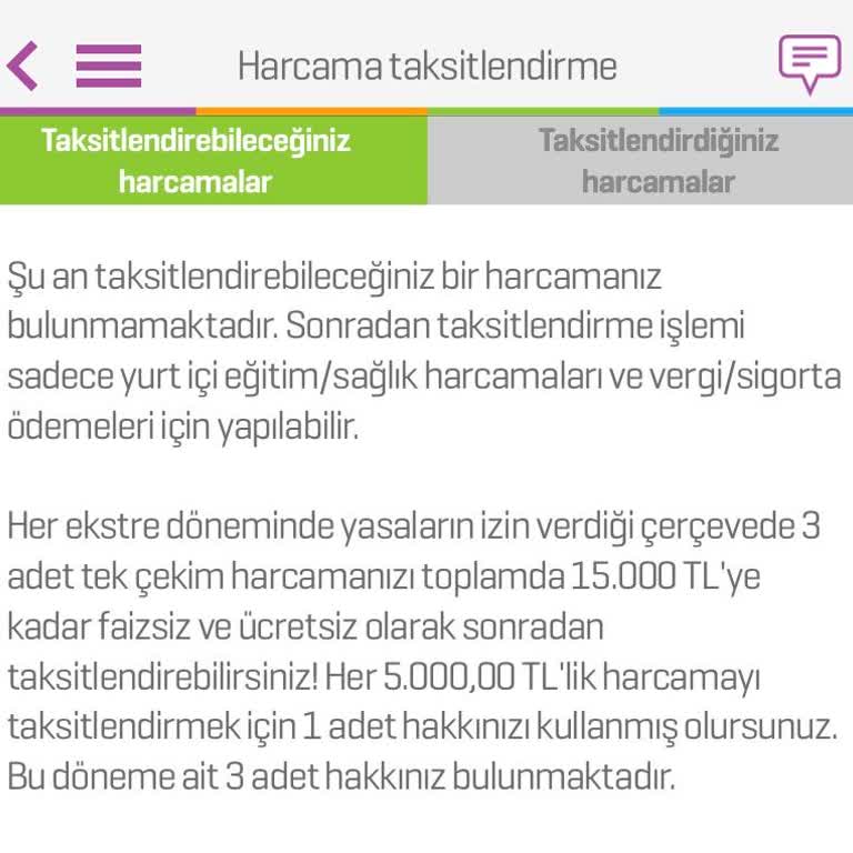 Enpara Faizsiz Taksitlendirme Kısıtlaması