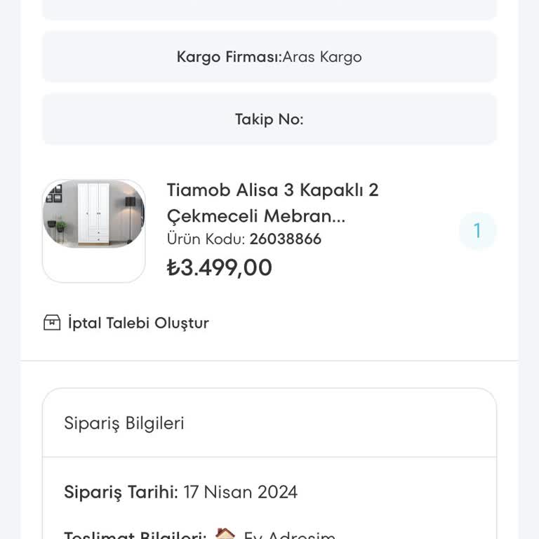 A101online.magazalarzincirim.com Teslimat Süresi 30 Gün