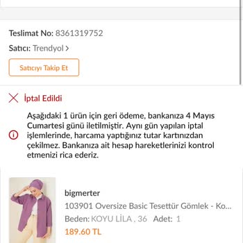 Trendyol İademi Yapmadı Ve Müşteri Hizmetlerine Bağlamıyor!