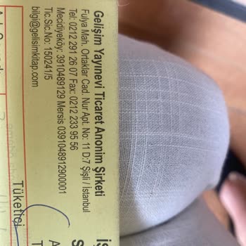 Gelişim Yayınevi İsimli Firmadan Şikayetçiyim