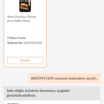 Trendyol Göndermediği Yemek İçin Para İadesi Yapmadı