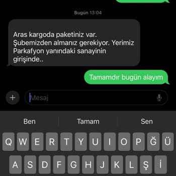 Aras Kargo Şubeden Alın Diyor