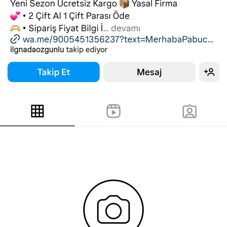 Pabucum.co (Instagram) Bir Yanıltıcı