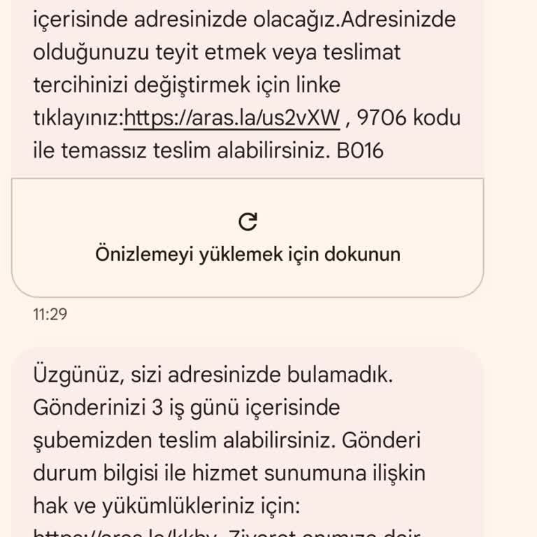 Aras Kargo Teslimat Sorunu Ve Müşteri Hizmetleri İlgisizliği