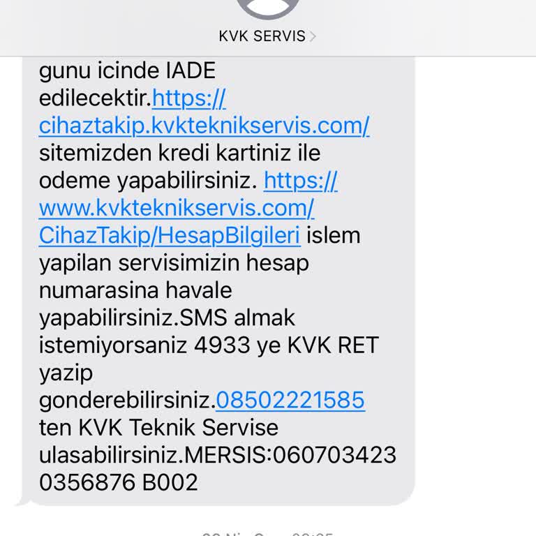 KVK Servis Ve Mağaza İlgisizliği İle Mağdur Oldum