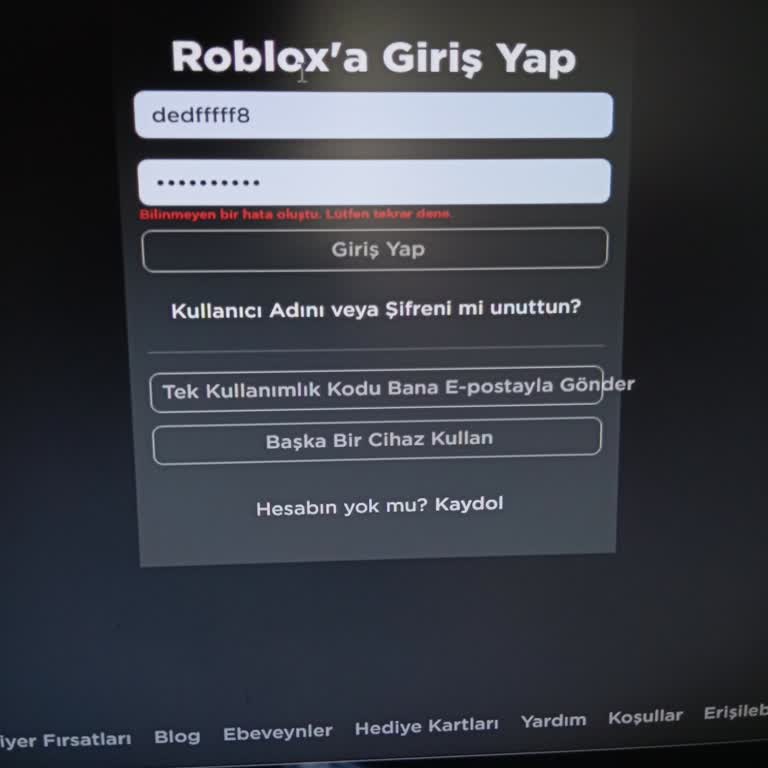 ROBLOX Hesabımın Çalınması Ve Bulamamam