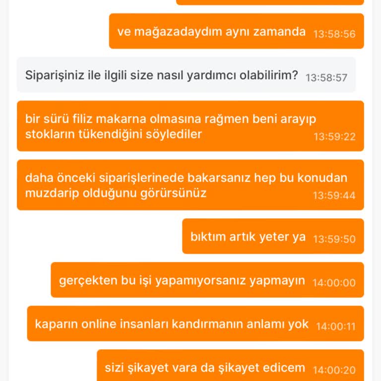 Migros Sanal Market Stok Tükendi Denildi Fakat Yalan Söylendi
