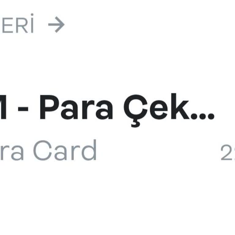 Papara Kart Paramı Vermiyor!