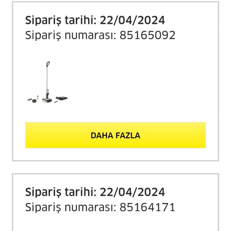 Karcher Sitesinden Alışveriş Mağduriyeti