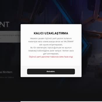 Valorant Engelli Hesap Ve Kullanıcı Adı Ve Şifresi Uyuşmayan Hesap