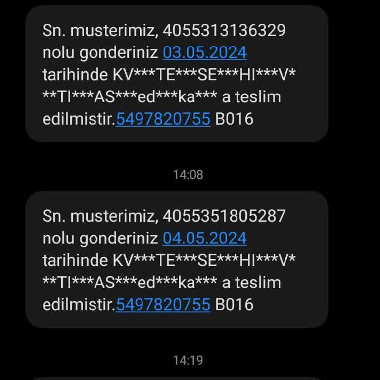 Aras Kargo'dan Adıma İşlemler Yapılıyor.
