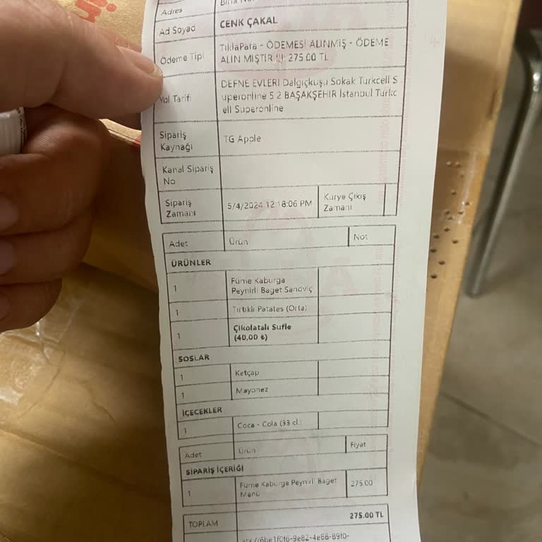 Arby's Eksik Ürün! İletişim 0