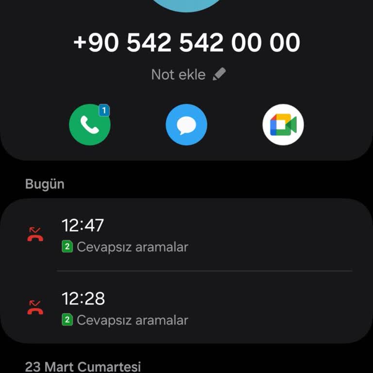 +905425420000 Vodafone Rahatsız Edici Arama.