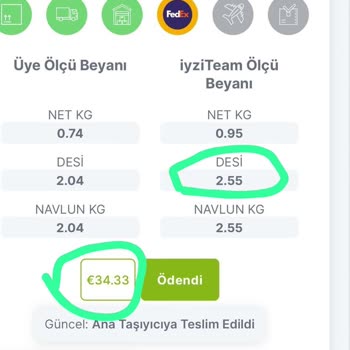 İyziship'in Haksız Desi Sorunu Ve Fahiş Fiyatla Gönderim Yapması