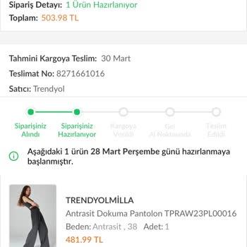 Trendyolmilla Trendyol Kargomu Rehin Aldı.