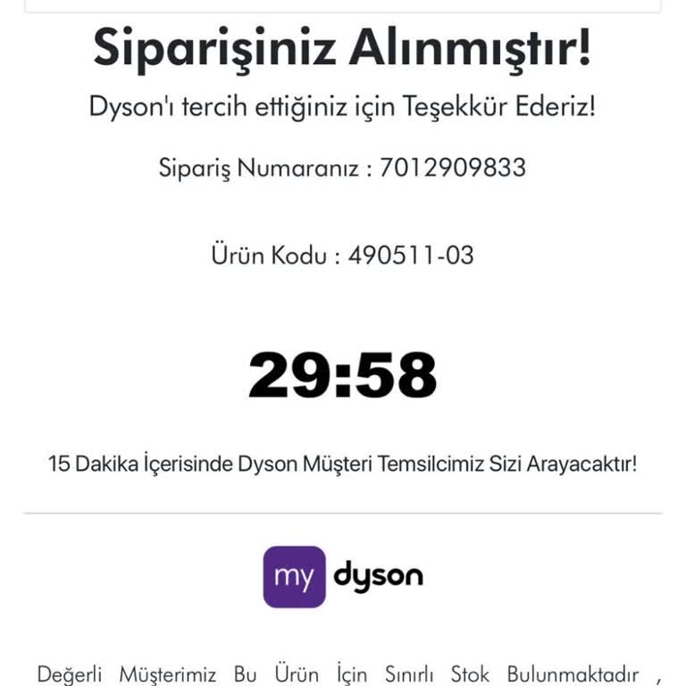 Dyson Sahte Site Mağduriyeti