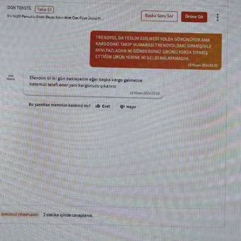 Trendyol Yanlış Ürün Gönderdiler Telafi Etmediler. Beni Engellediler.
