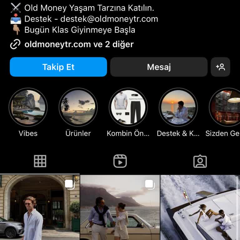 Old Money (oldmoneytr.com) Adındaki Instagram Sayfası Fake