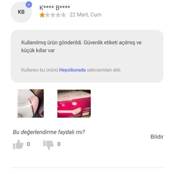 Kullanılmış Ürün / Hepsiburada